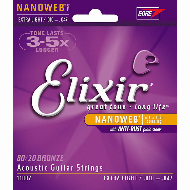 Elixir Nanoweb Acoustic Guitar Strings