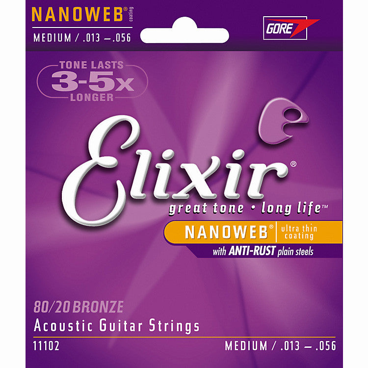 Elixir Nanoweb Acoustic Guitar Strings