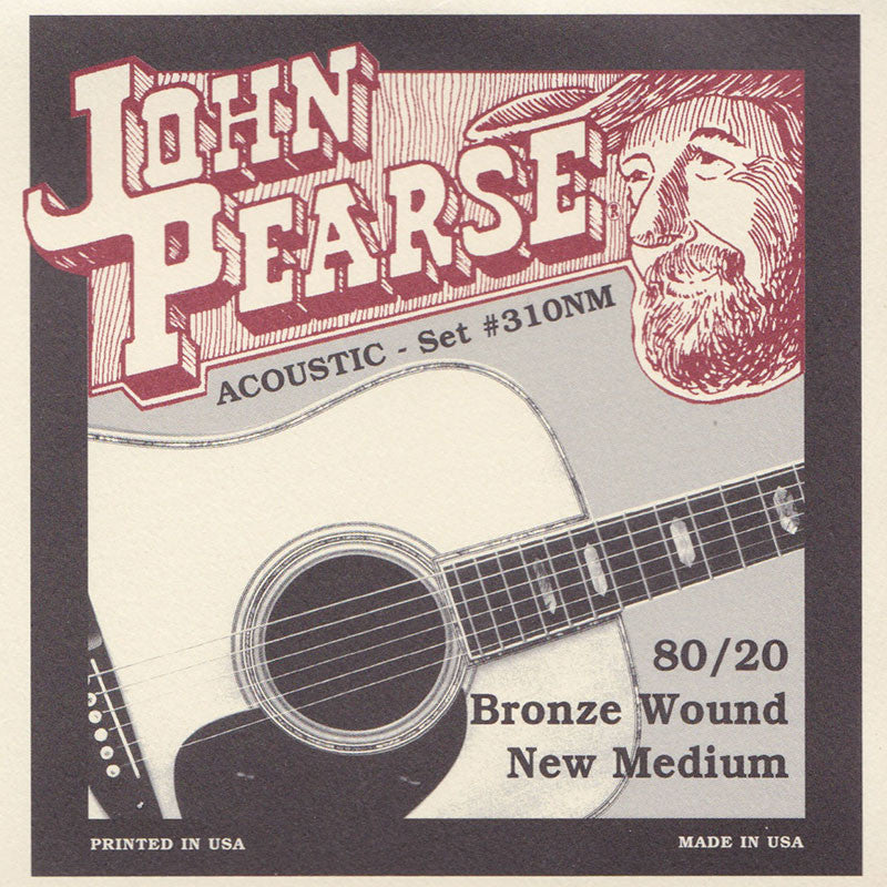John Pearse 80/20 Bronze Acoustic Guitar Strings
