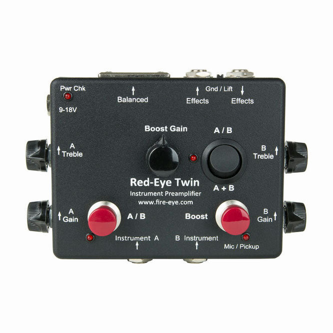 Fire-Eye Red-Eye Twin プリアンプ DI Fire-Eye - Red-Eye Twin Instrument Preamplifier – LEP INTERNATIONAL