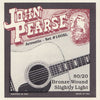 John Pearse 80/20 Bronze Acoustic Guitar Strings