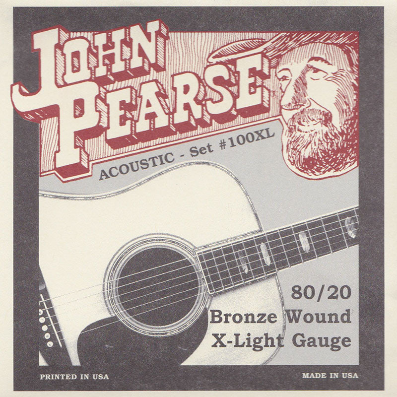 John Pearse 80/20 Bronze Acoustic Guitar Strings