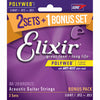 Closeout Elixir Polyweb Acoustic Guitar Strings 3-Pack