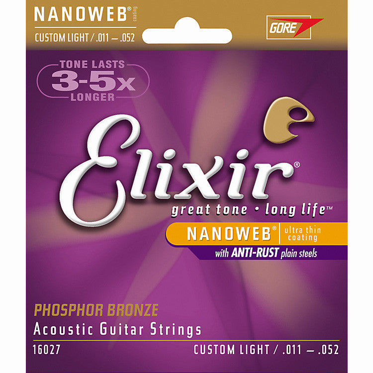 Elixir Phosphor Bronze Acoustic Guitar Strings