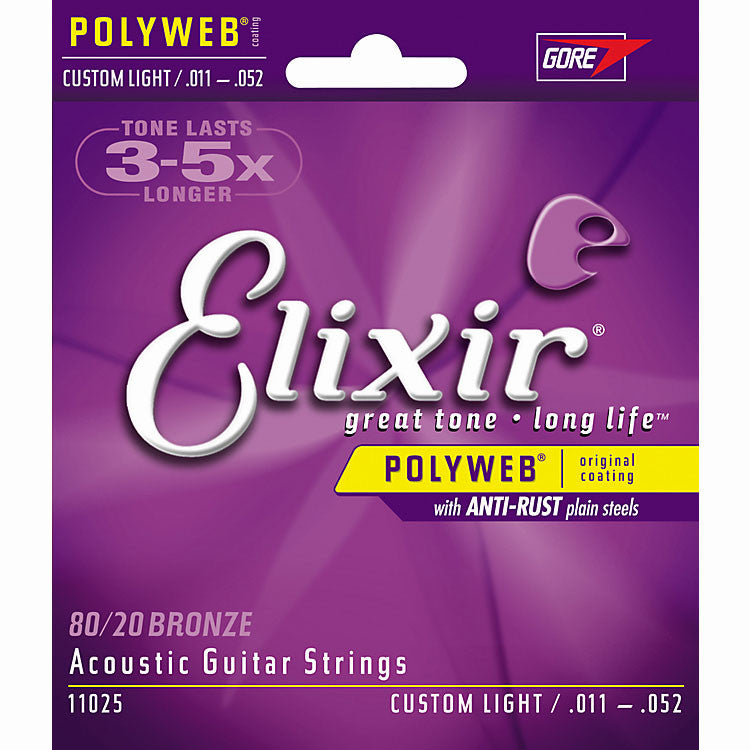 Elixir Polyweb Acoustic Guitar Strings