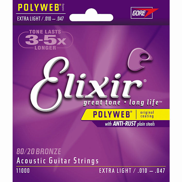 Elixir Polyweb Acoustic Guitar Strings
