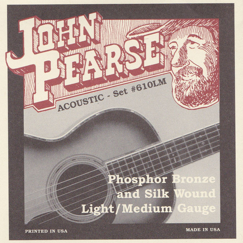 John Pearse Phosphor Bronze &amp; Silk Acoustic Guitar Strings