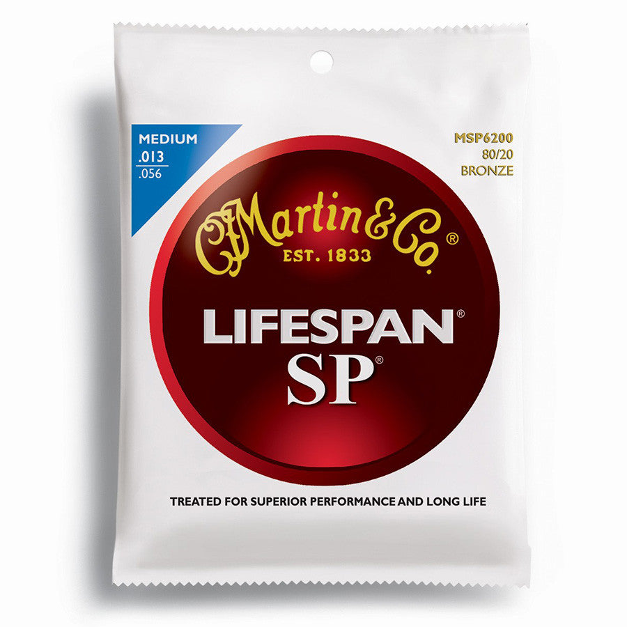 Martin SP Lifespan 80 20 Bronze Acoustic Guitar Strings